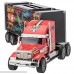 Prextex 24'' Detachable Carrier Truck Toy Car Transporter with Rubber Wheels and 6 Toy Cars Toys for Boys and Girls B073JV3T5Y